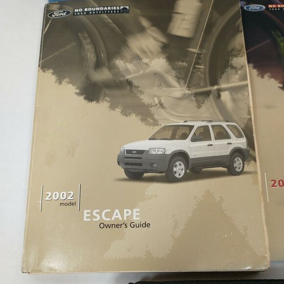 2002 Ford Escape Owners Manual Set with Case - Picture 2 of 8